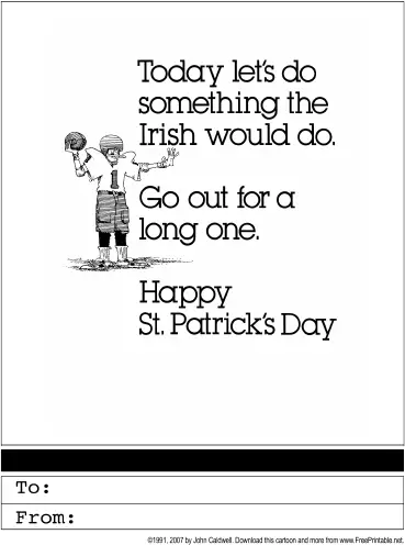 Saint Patrick's Day Greeting Card