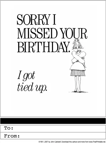 Belated Birthday Greeting Card